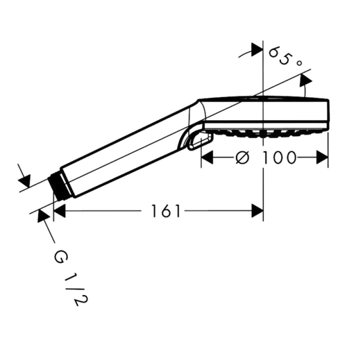 Hansgrohe_Crometta_Vario_EcoSmart+ dimensions