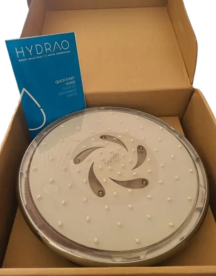 Pommeau connecte led yucca hydrao emballage